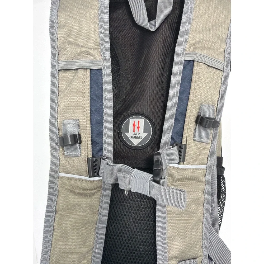 Northwest Territory Hiking Backpack Navy Tan Air Channel Daypack 922220413